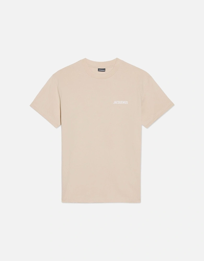 Men's Light Beige Les Classiques Logo T-Shirt