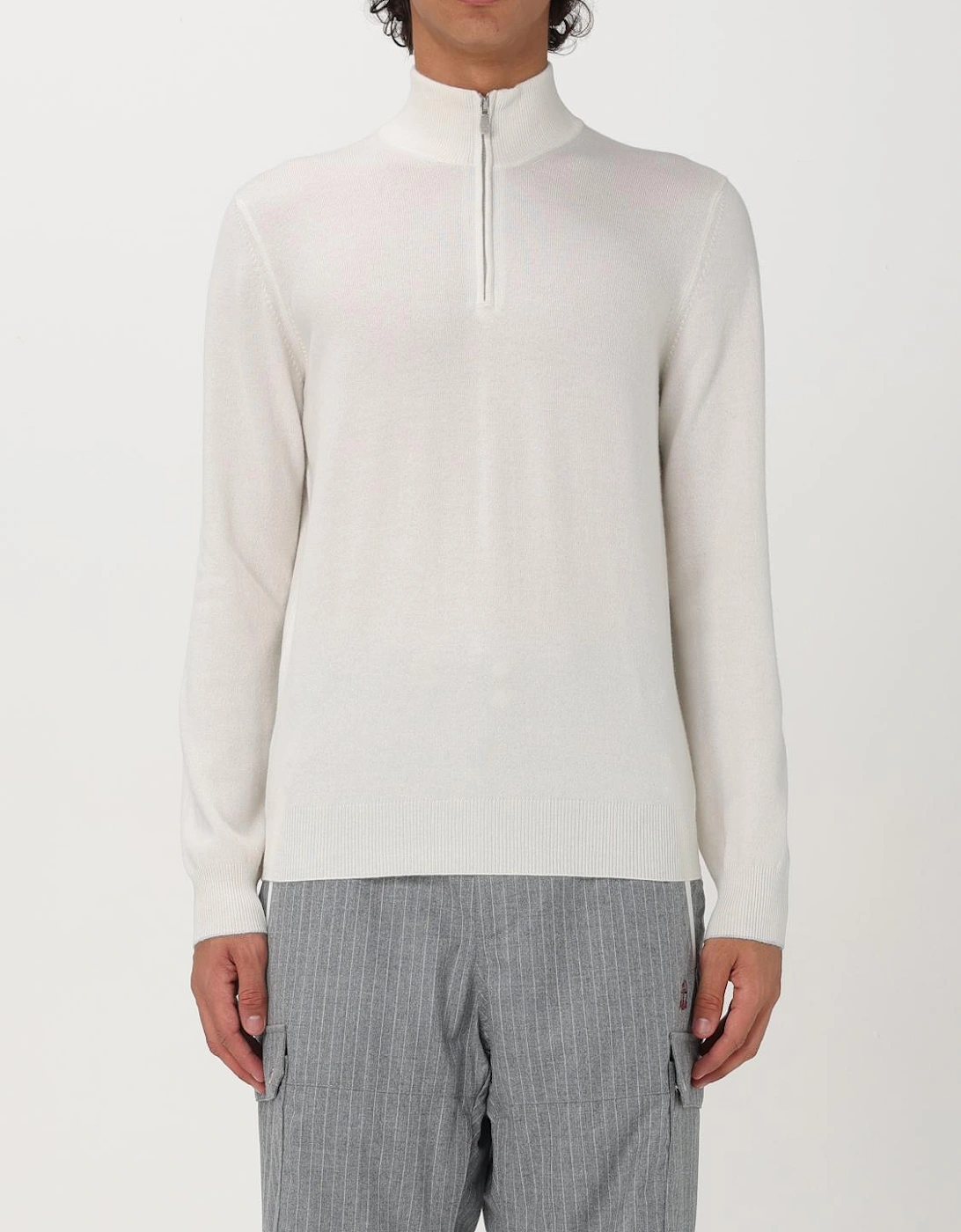 Comfortable Knitwear Top with Half Zip, 6 of 5