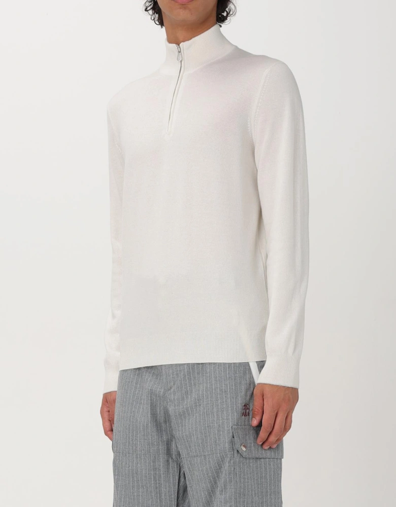Comfortable Knitwear Top with Half Zip