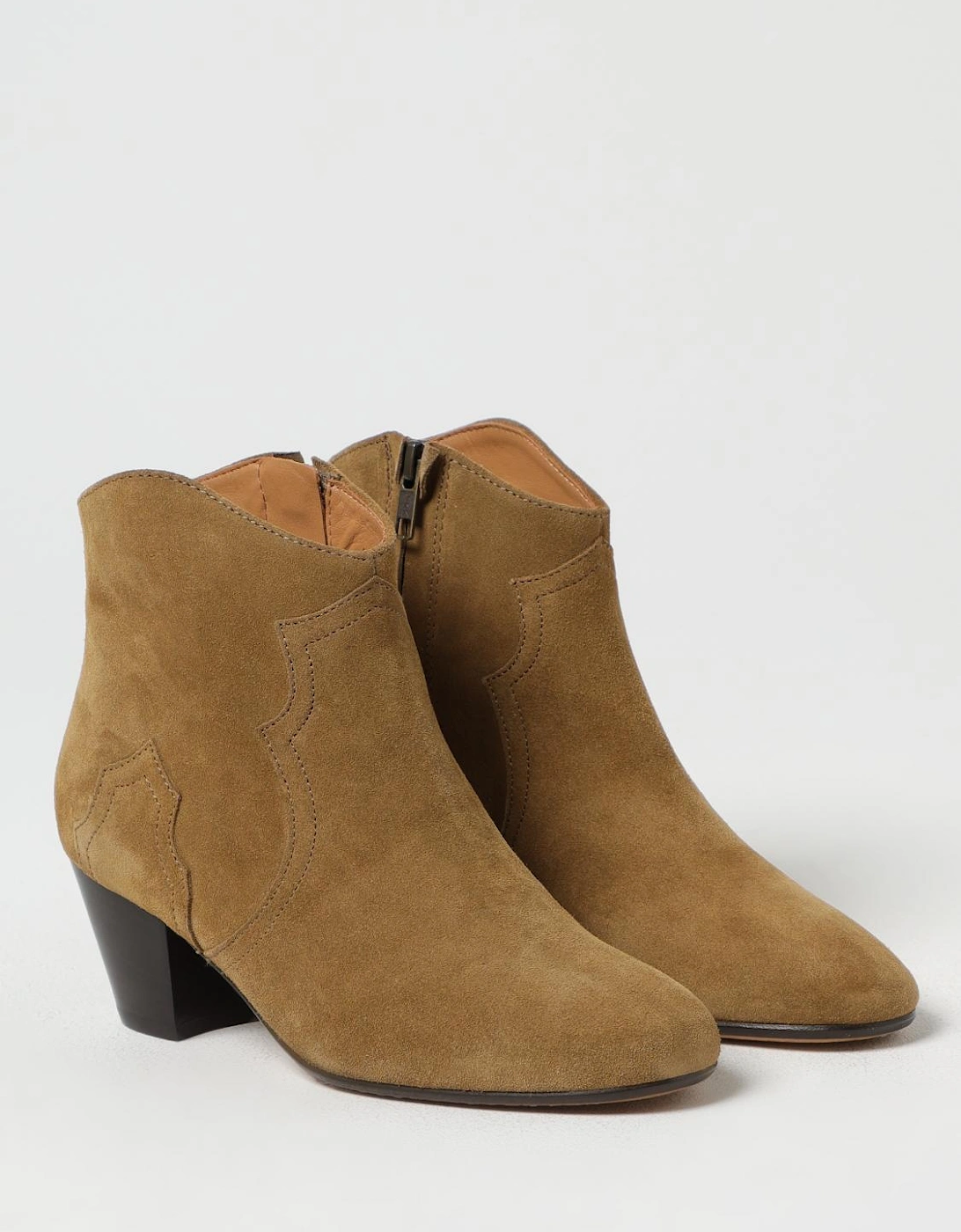 Dicker Suede Ankle Boots Western Detail