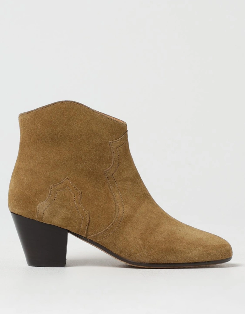 Dicker Suede Ankle Boots Western Detail