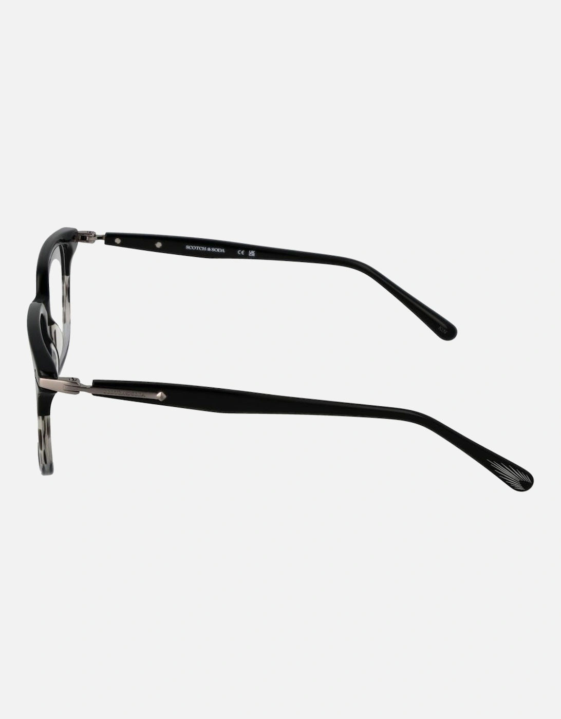 Square Full-Rim Optical Frames with Demo Lenses and Branded Case