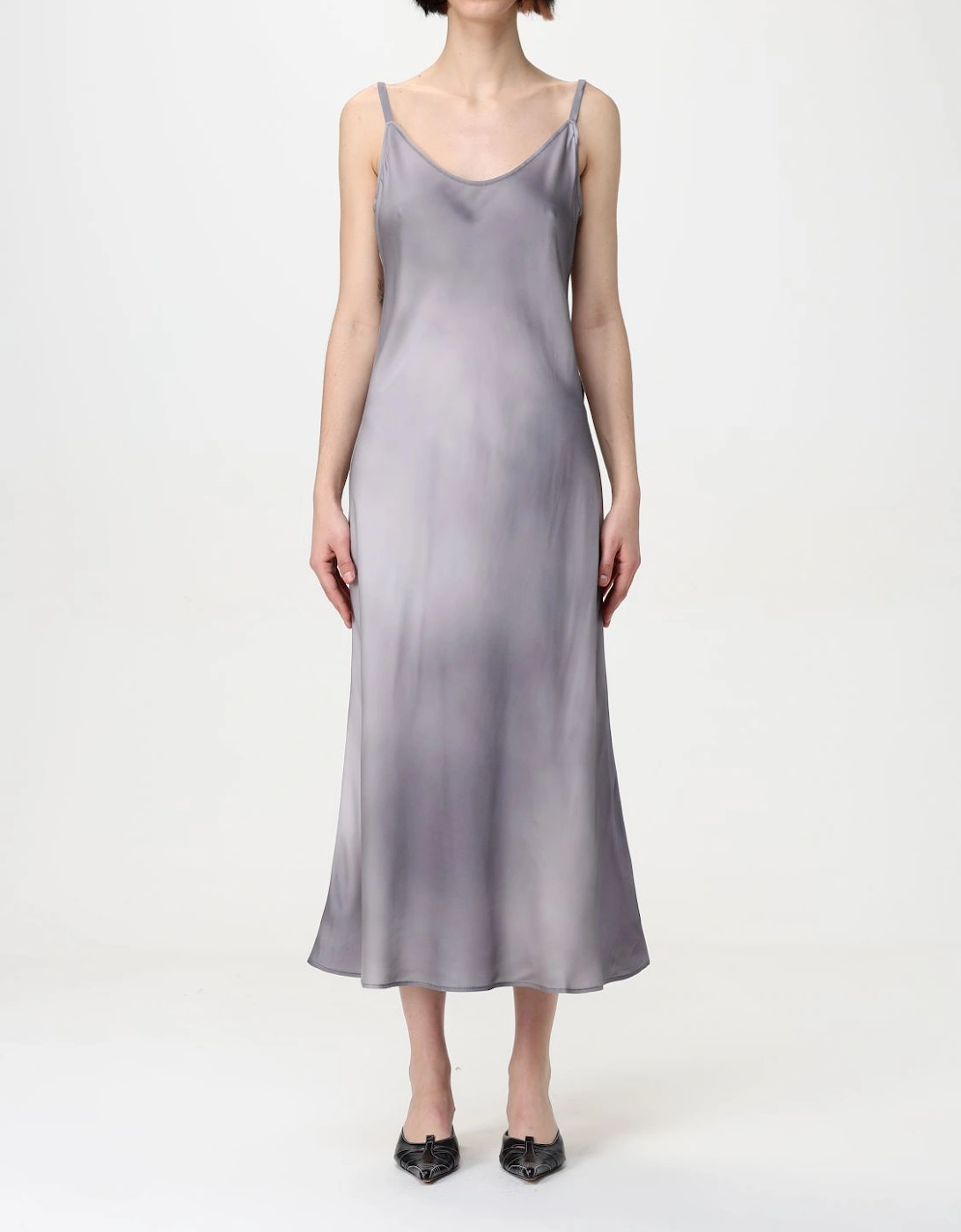 Silk Slip Dress Midi Relaxed Fit, 6 of 5