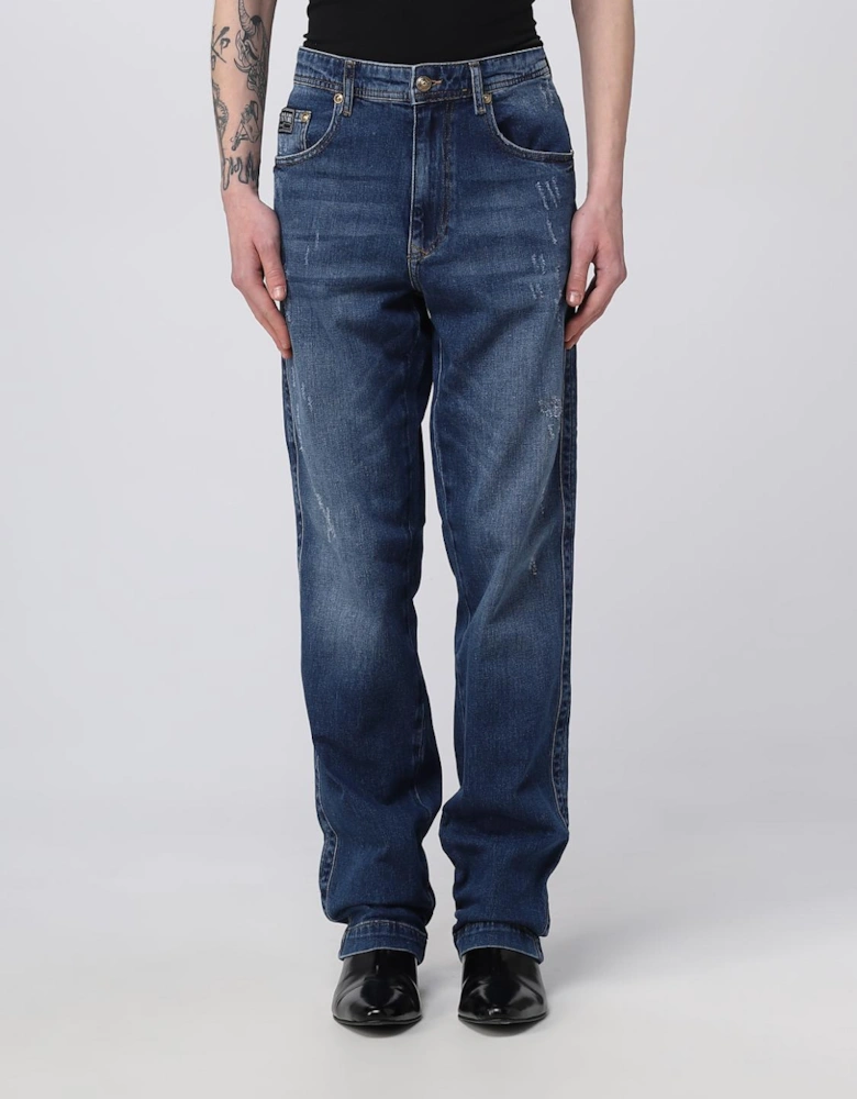 Relaxed Fit Distressed Jeans