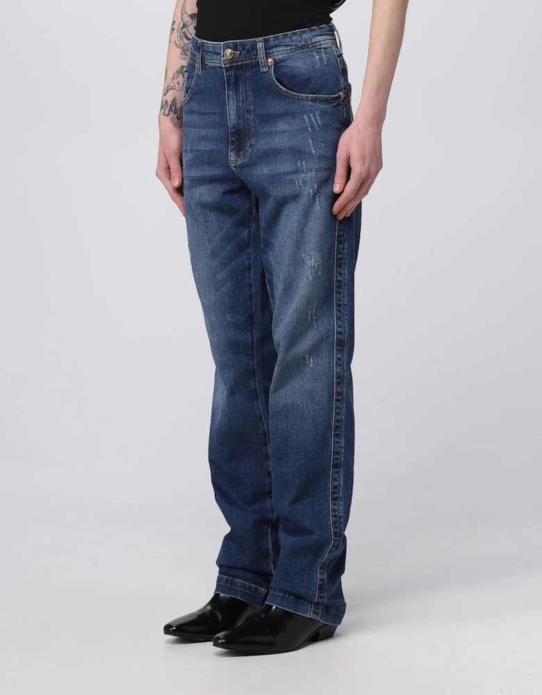 Relaxed Fit Distressed Jeans