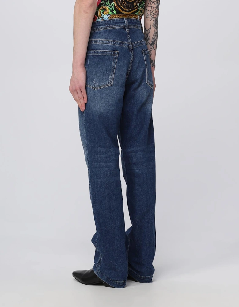 Relaxed Fit Distressed Jeans