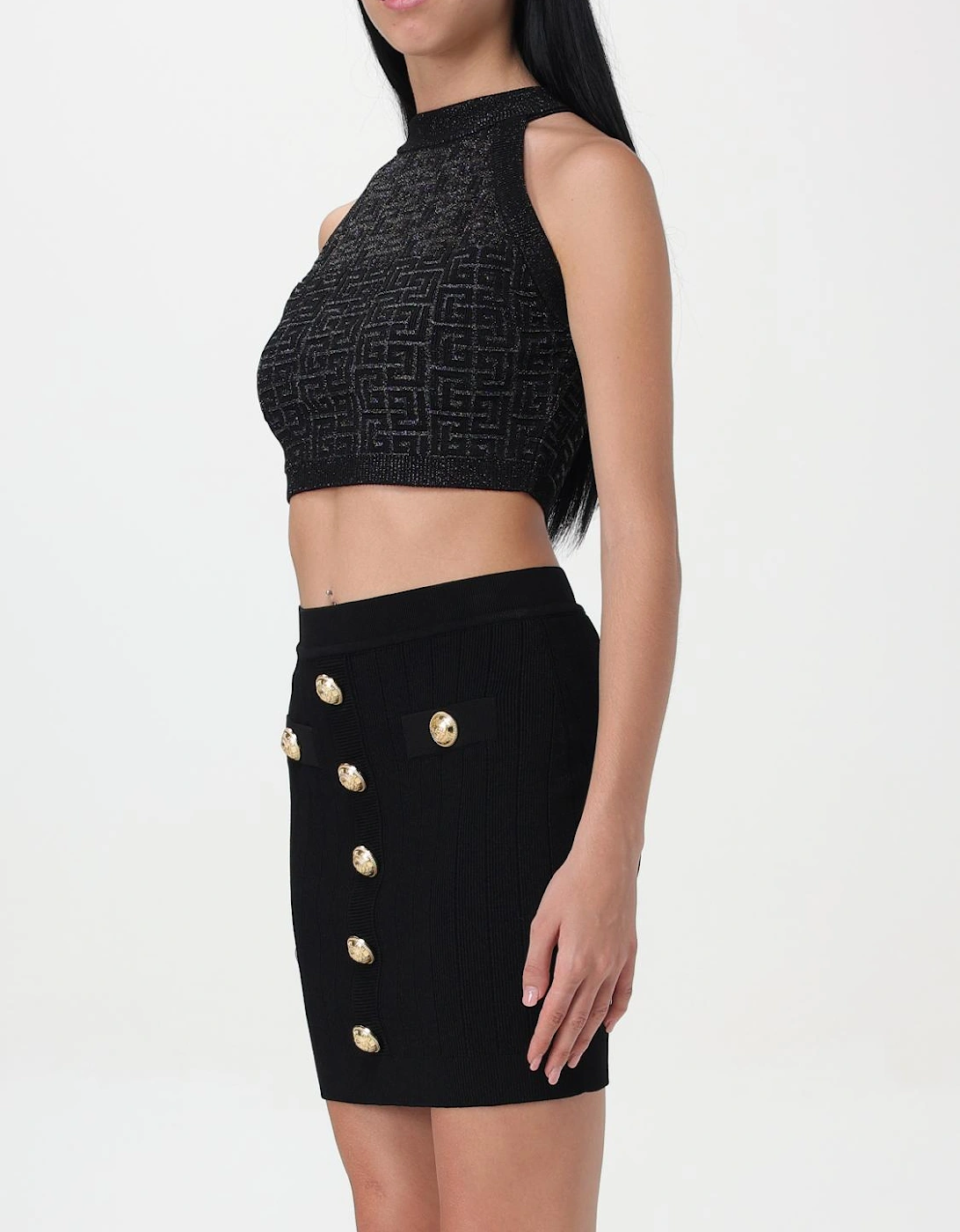 Knit TwoPiece Set Geometric Pattern