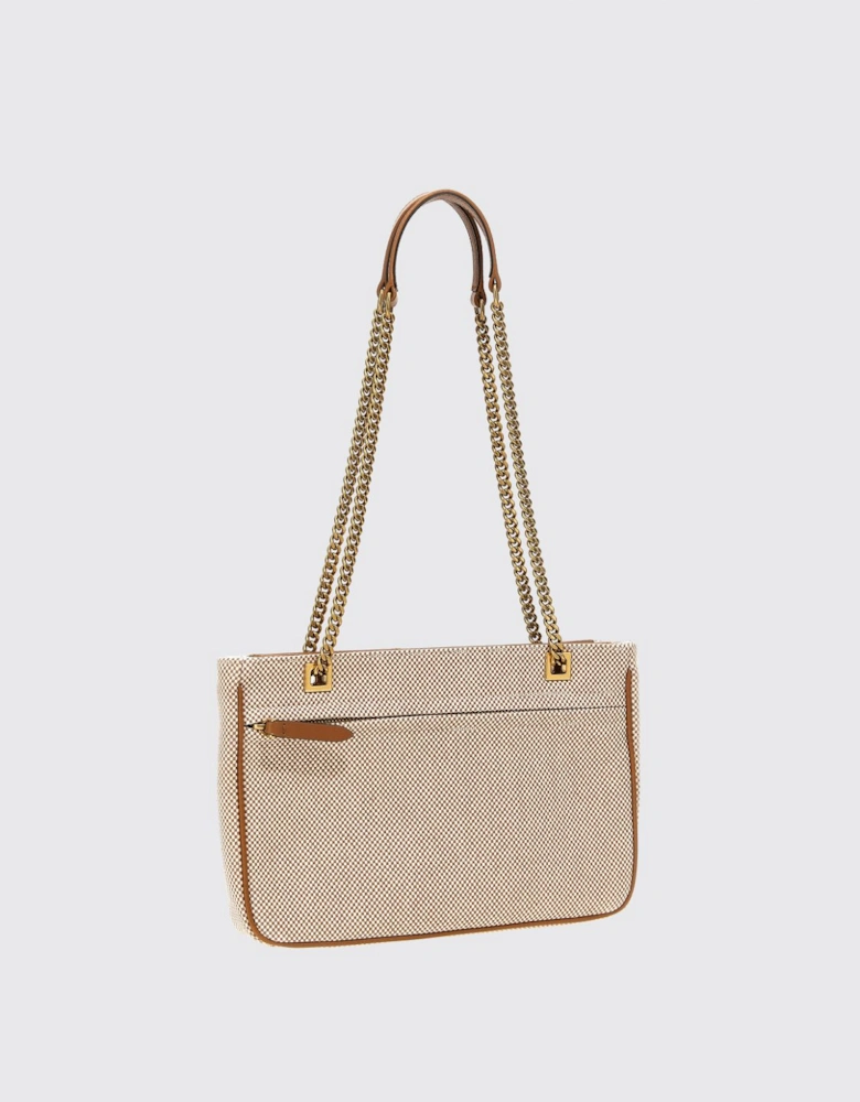 Elegant Quilted Leather Shoulder Bag with Chain Strap