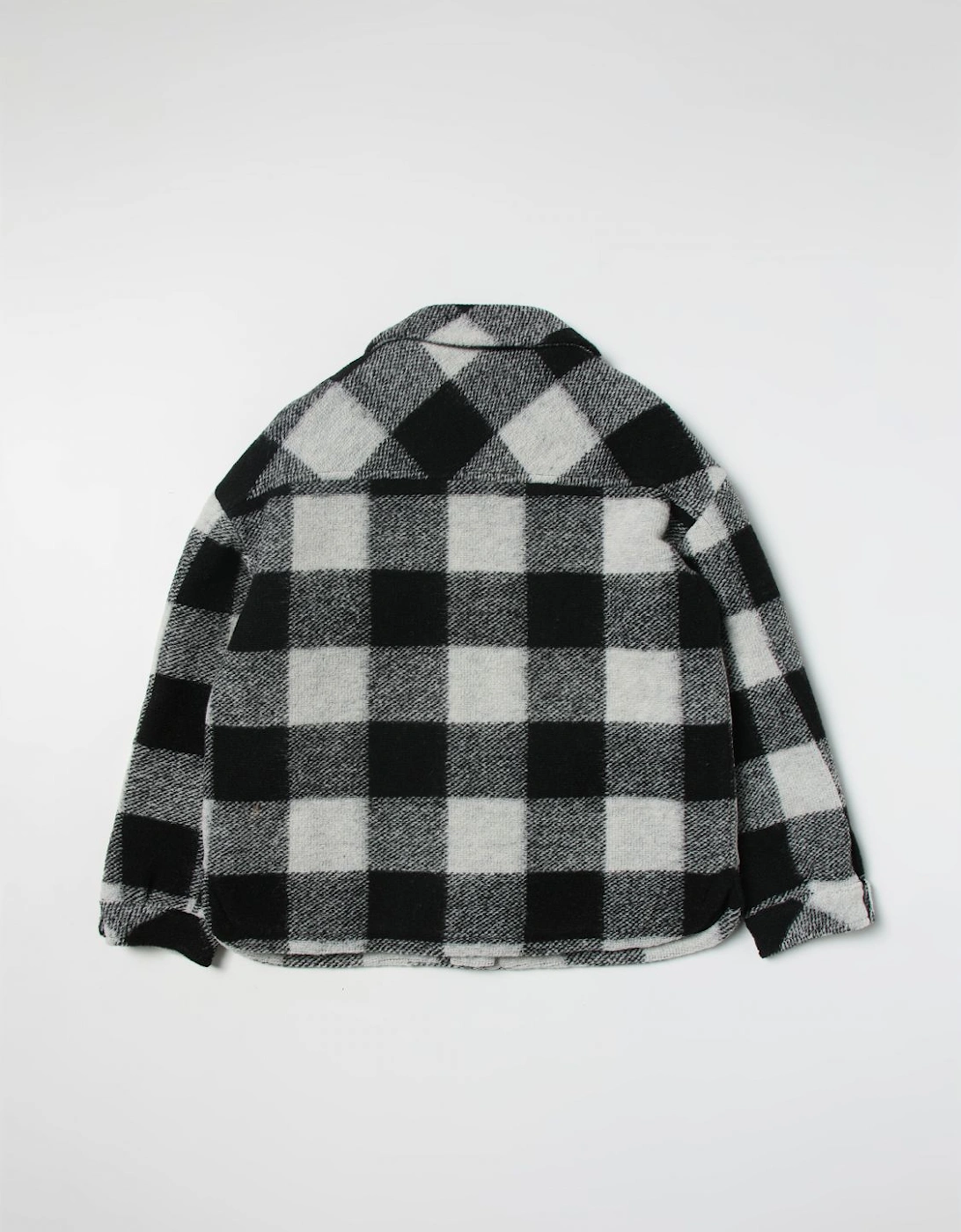 Check Wool Jacket Patch Pockets