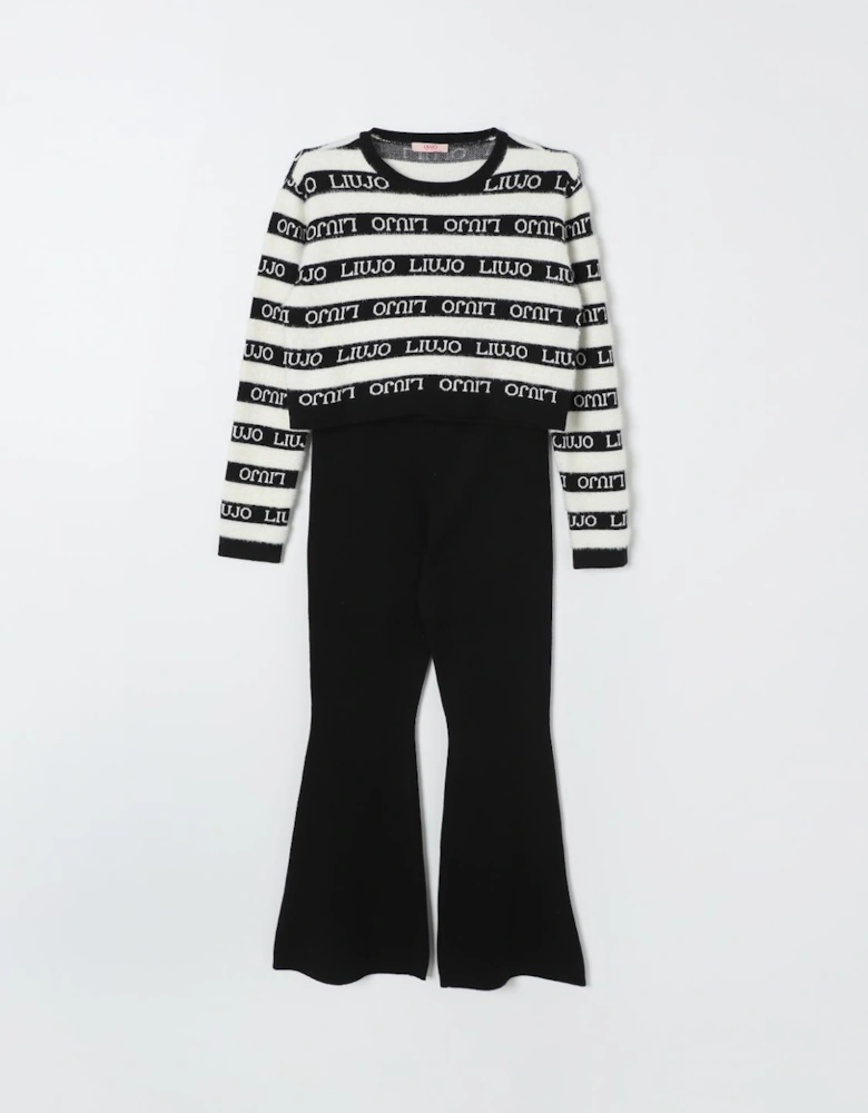 Knitted Sweater Flare Pants Set
