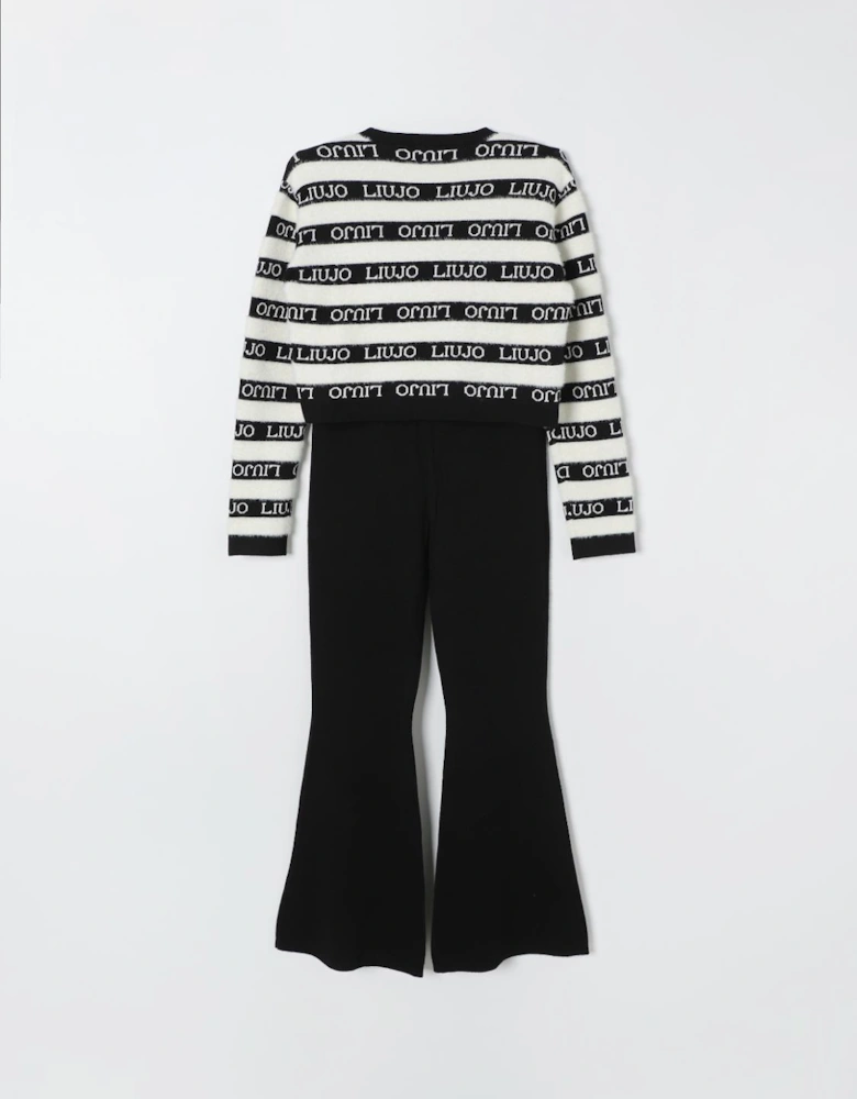 Knitted Sweater Flare Pants Set