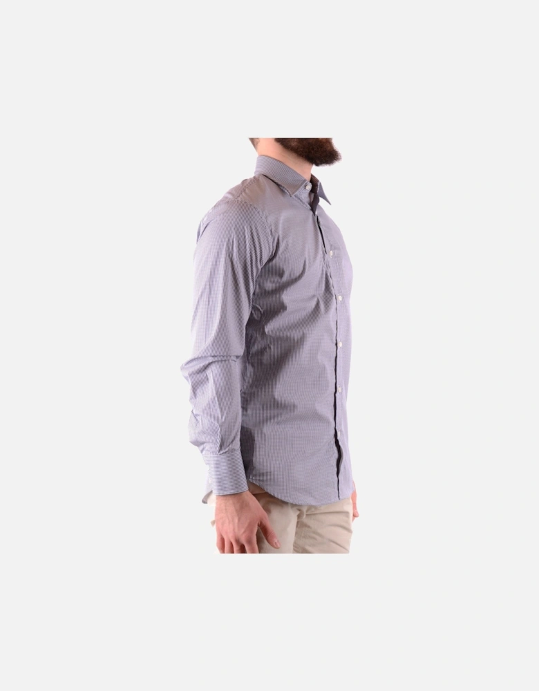 Long Sleeve Gingham Dress Shirt