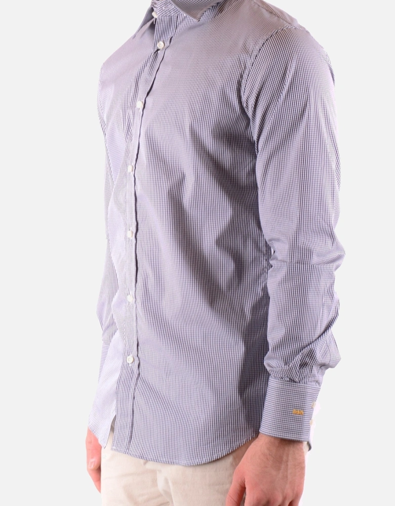 Long Sleeve Gingham Dress Shirt
