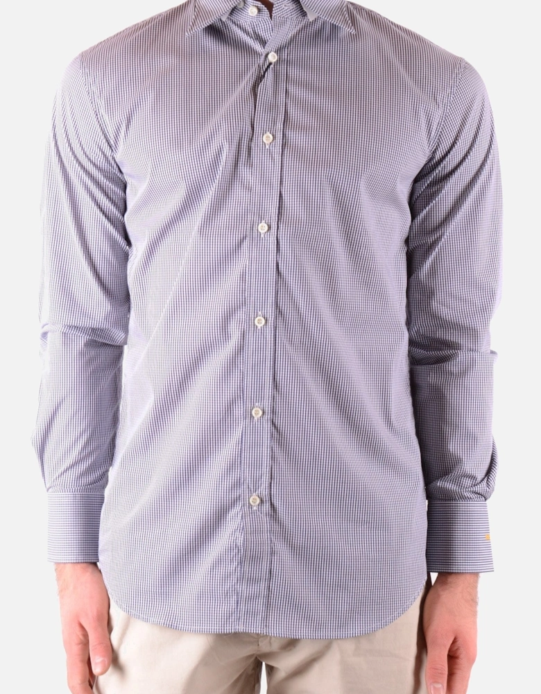 Long Sleeve Gingham Dress Shirt