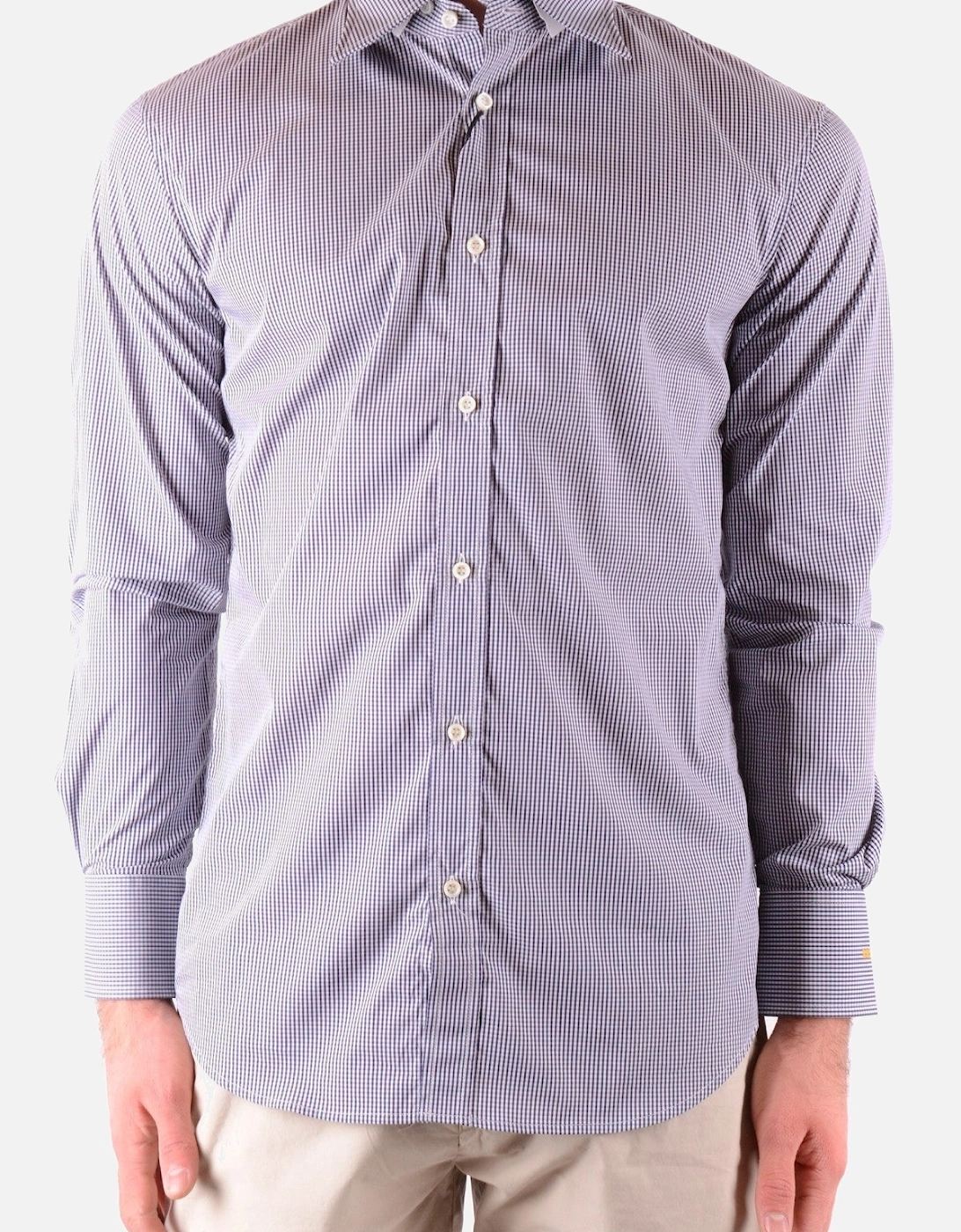 Long Sleeve Gingham Dress Shirt, 4 of 3