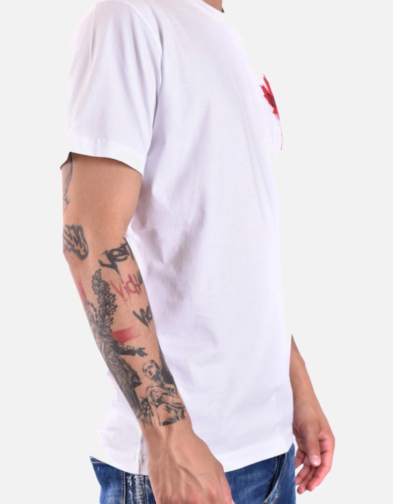 Maple Leaf Dripping Paint TShirt