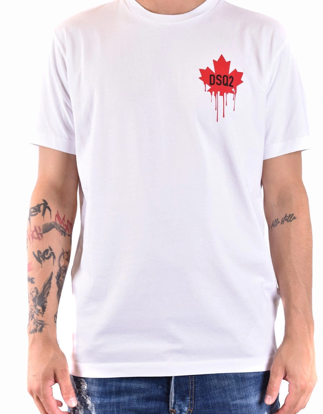 Maple Leaf Dripping Paint TShirt