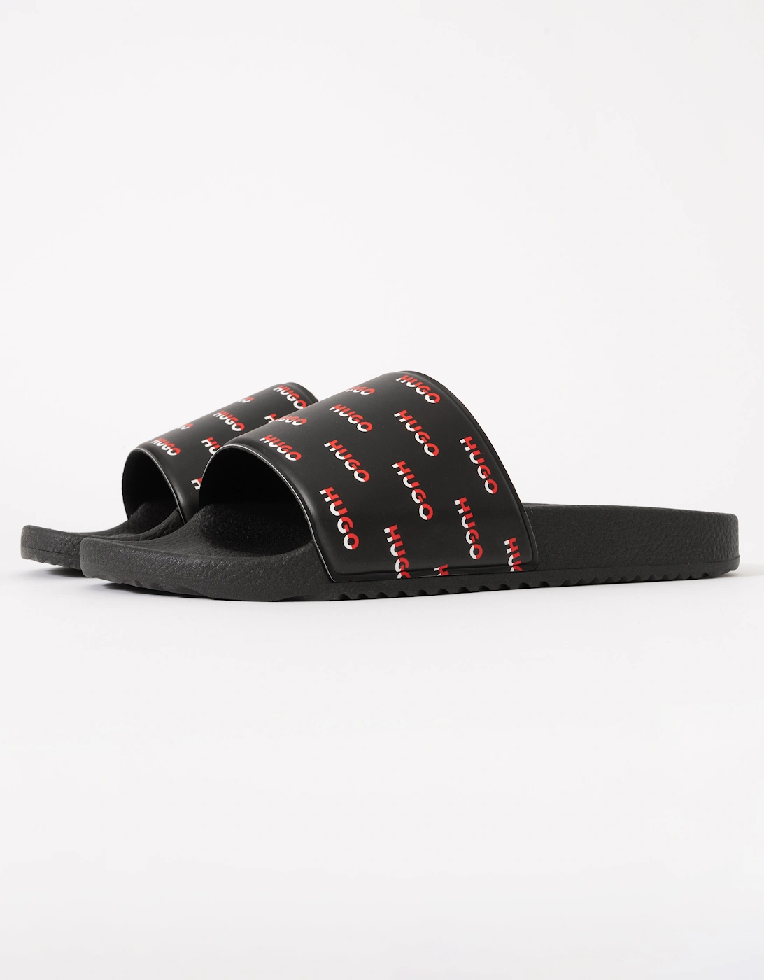 HUGO Timein_slid_lgal Mens Slides 50548659 - Black 001, 2 of 1