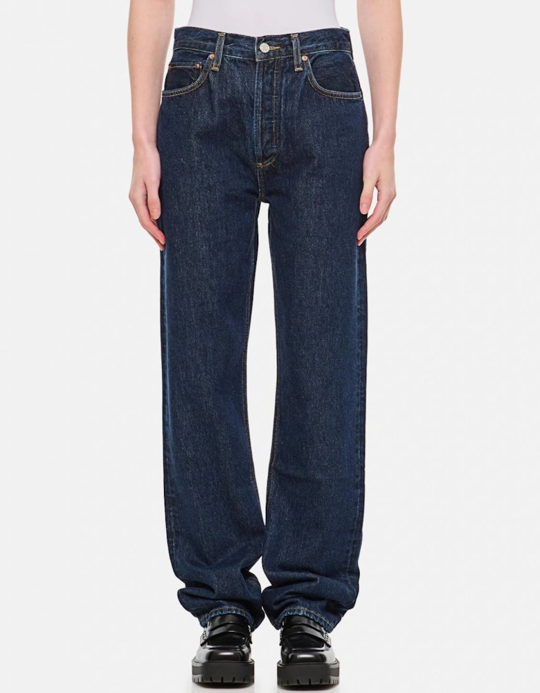 90s Pinch Waist High Rise Loose Fit Jeans