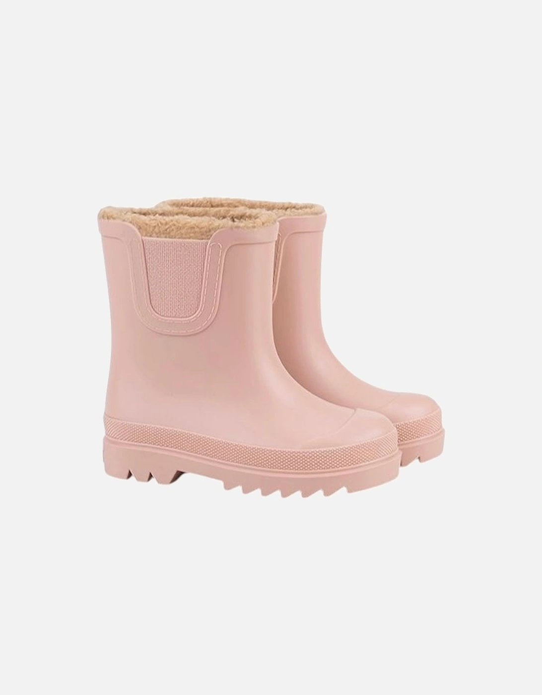 Girls Pale Pink Rain Boots, 5 of 4
