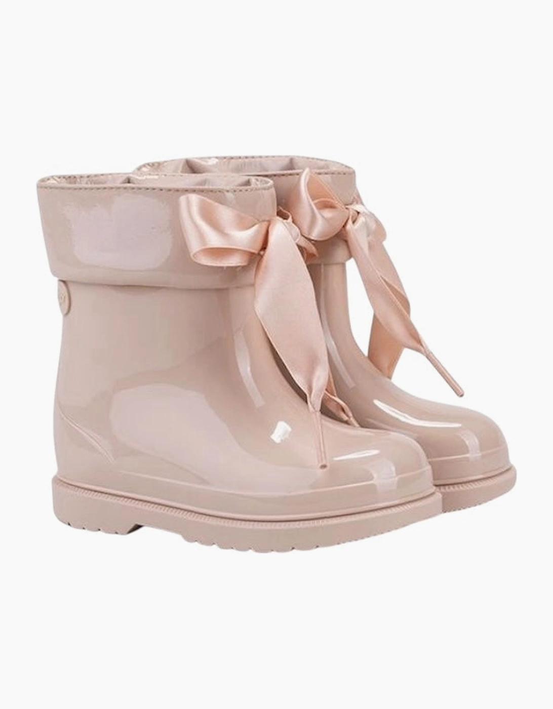 Igor Girl's Girls Beige Ribbon Rain Boots - Pink - Size: 6