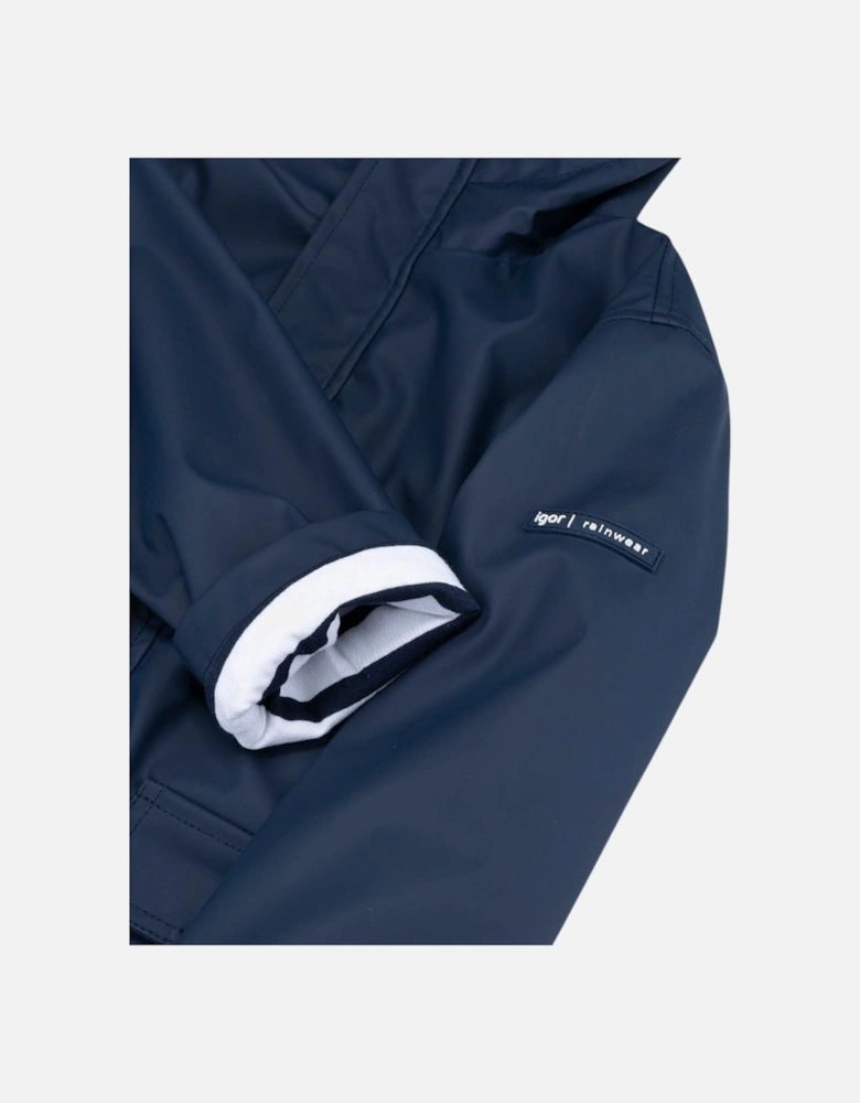 Boys Navy Rain Coat