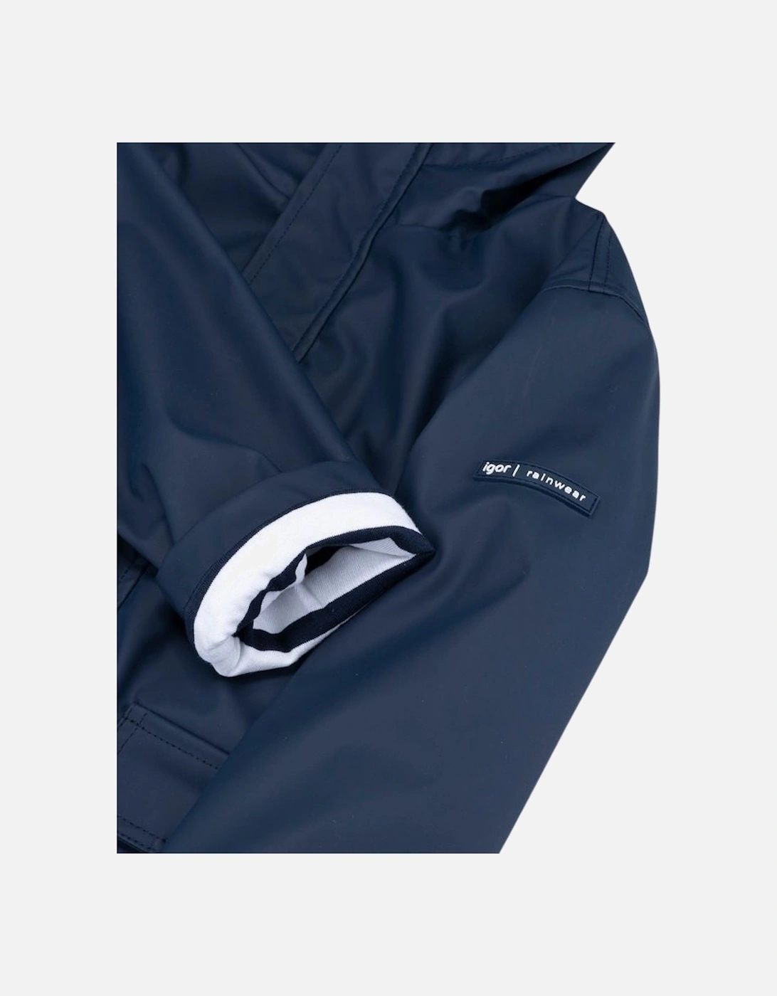 Boys Navy Rain Coat