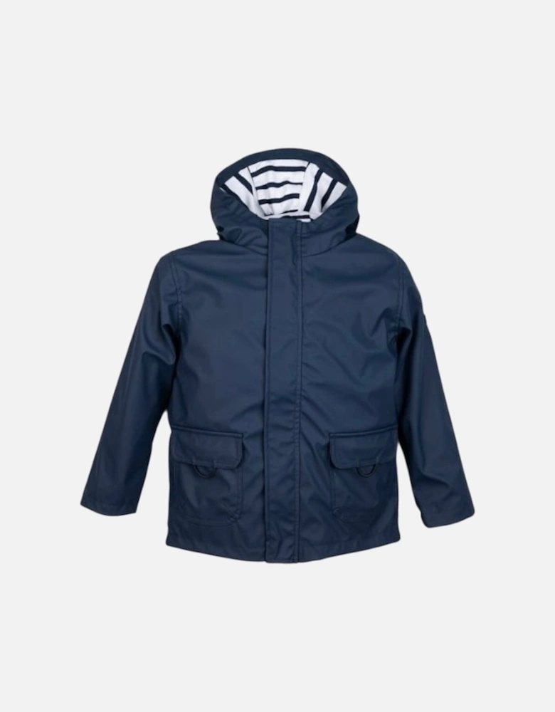 Boys Navy Rain Coat