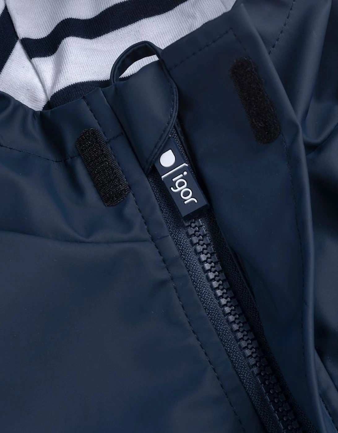 Boys Navy Rain Coat