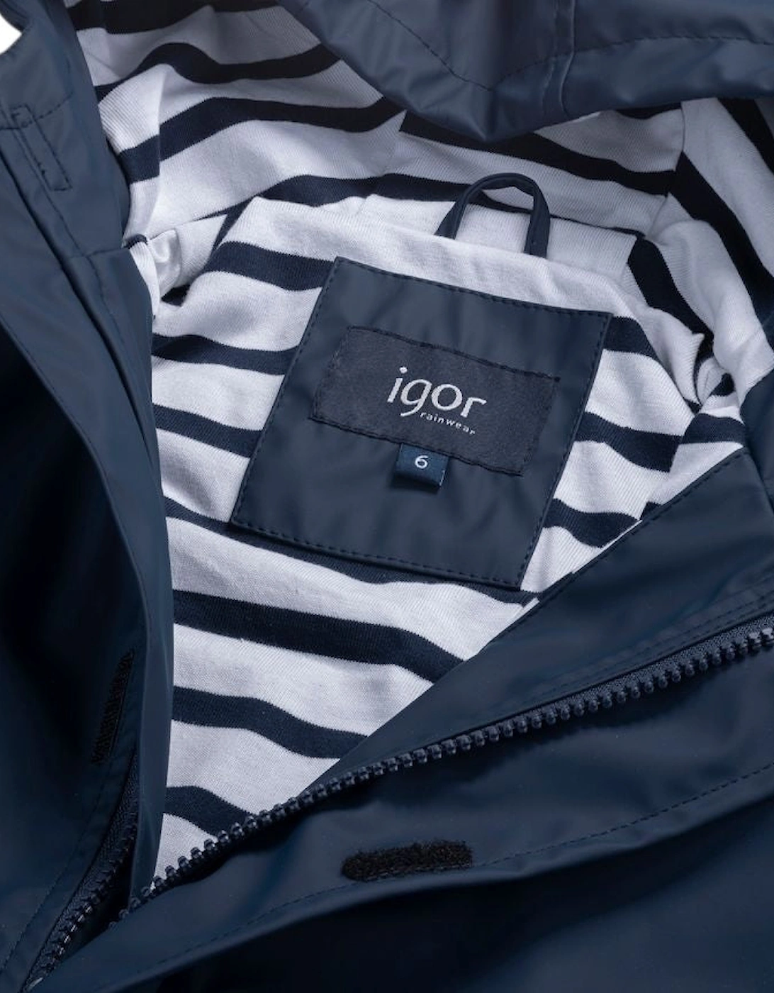 Boys Navy Rain Coat