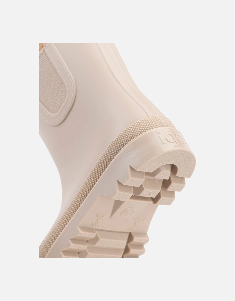 Beige Rain Boots