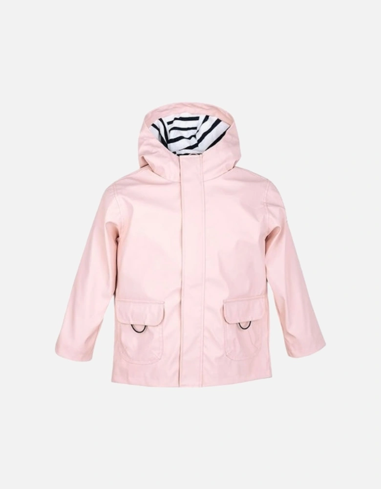 Girls Pale Pink Rain Coat
