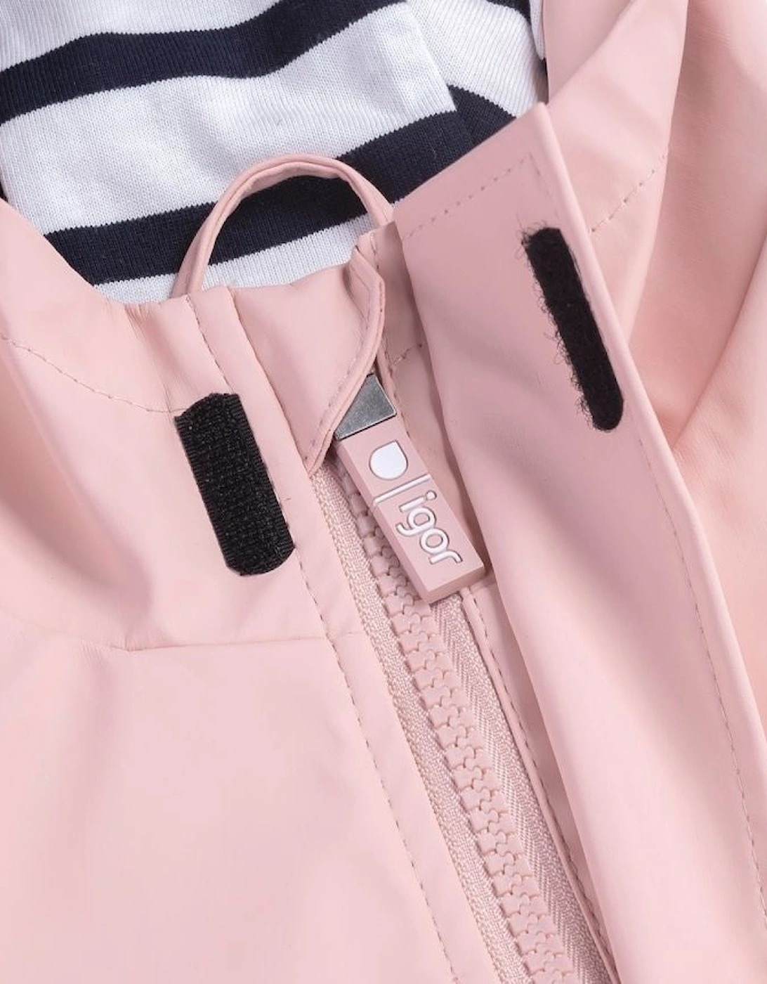 Girls Pale Pink Rain Coat