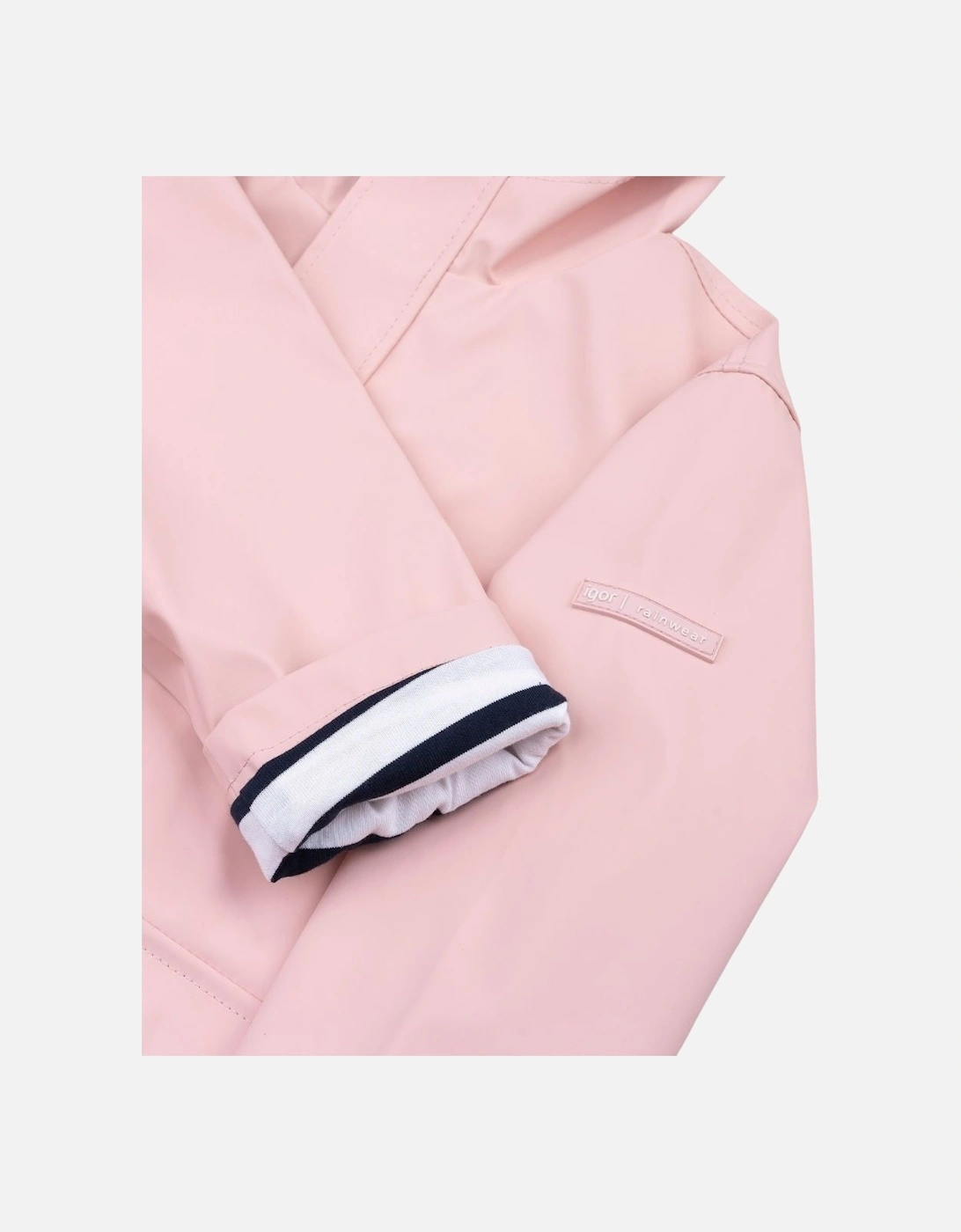 Girls Pale Pink Rain Coat
