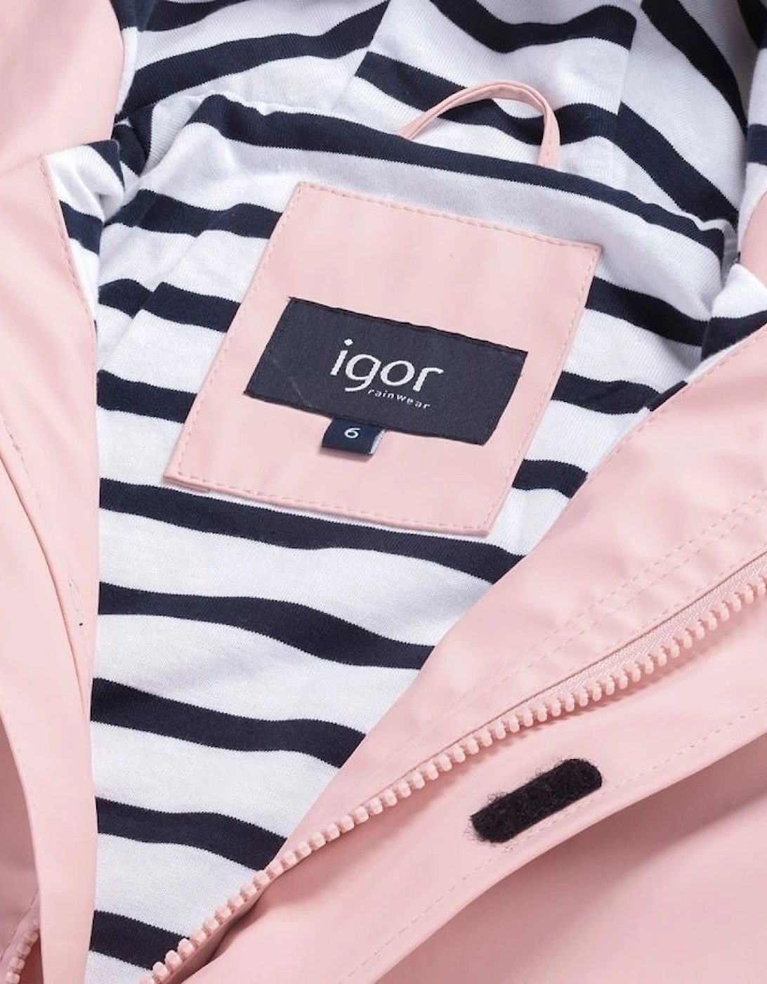 Girls Pale Pink Rain Coat