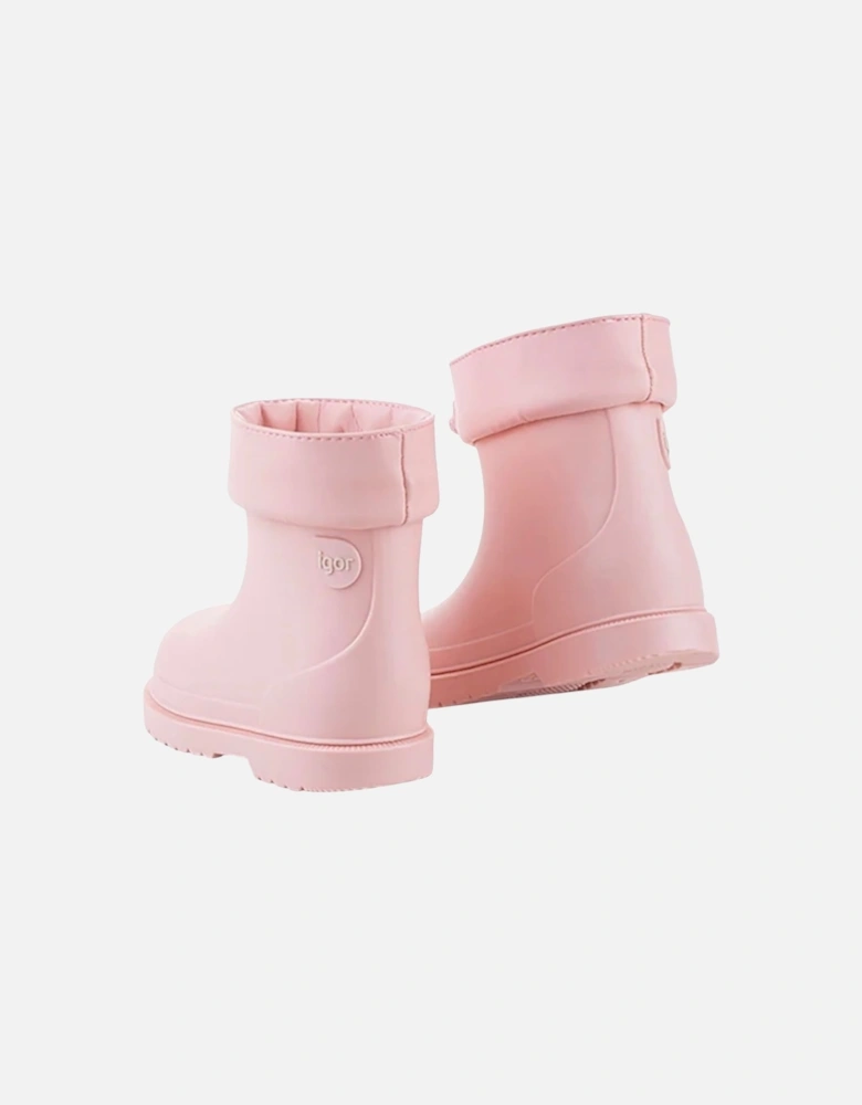 Girls Pale Pink Rain Boots