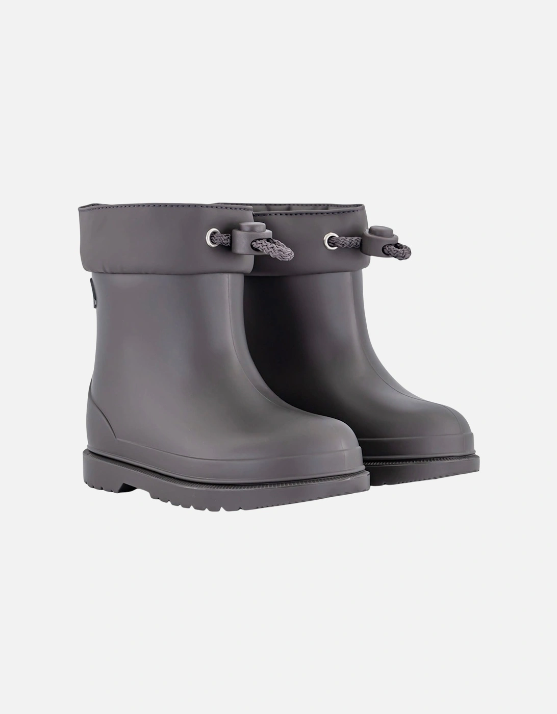 Boys Grey Rain Boots, 5 of 4