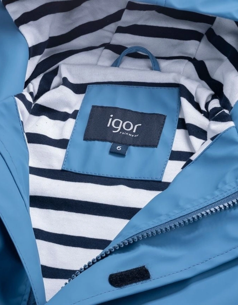 Boys Blue Rain Coat