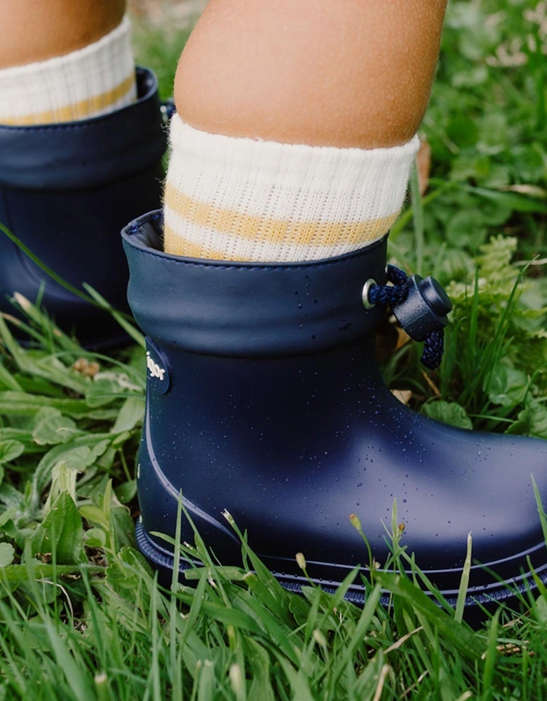 Boys Navy Rain Boots