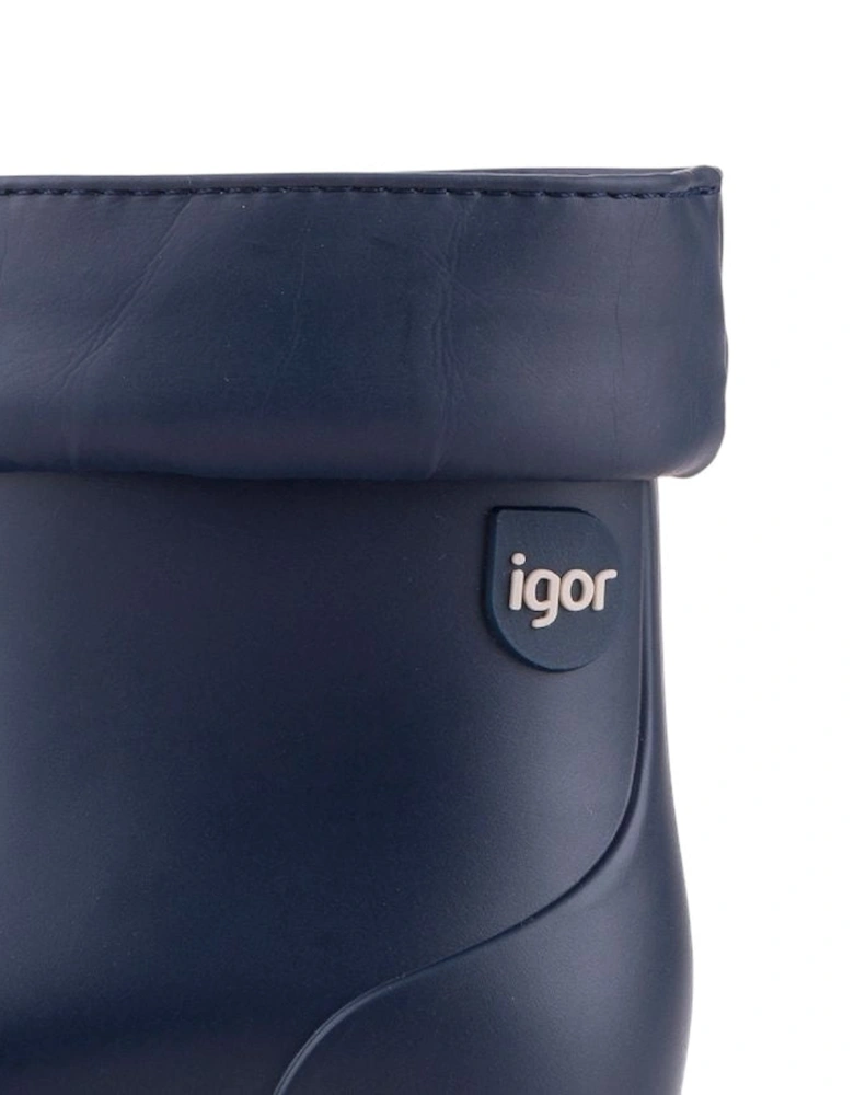 Boys Navy Rain Boots