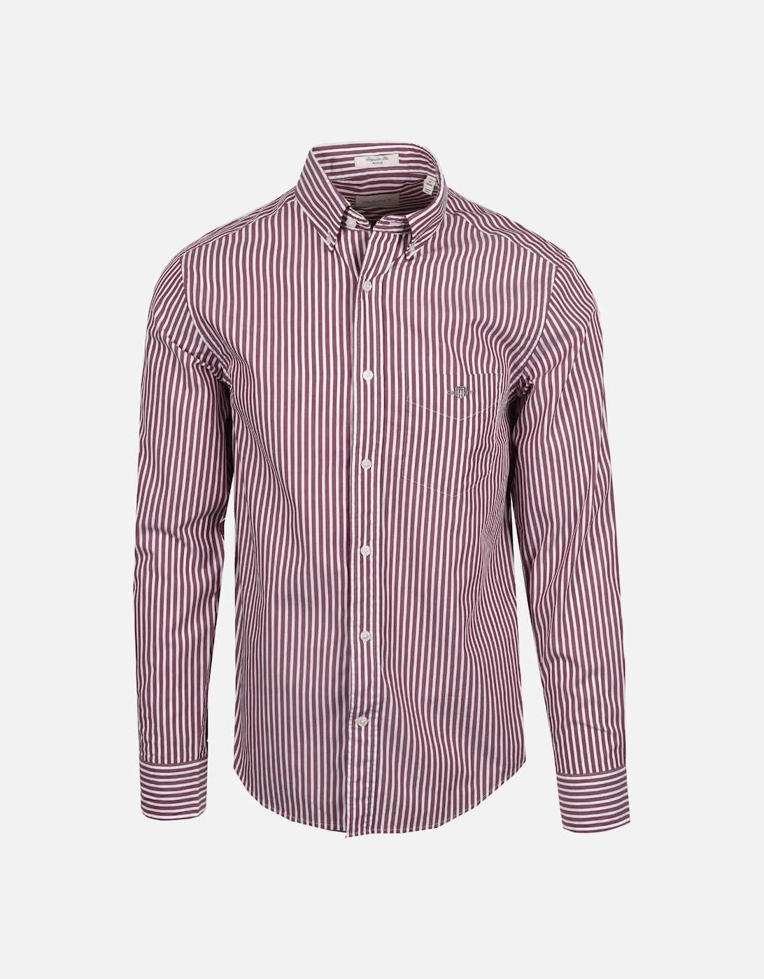 Reg Poplin Stripe Shirt Plumped Red, 5 of 4