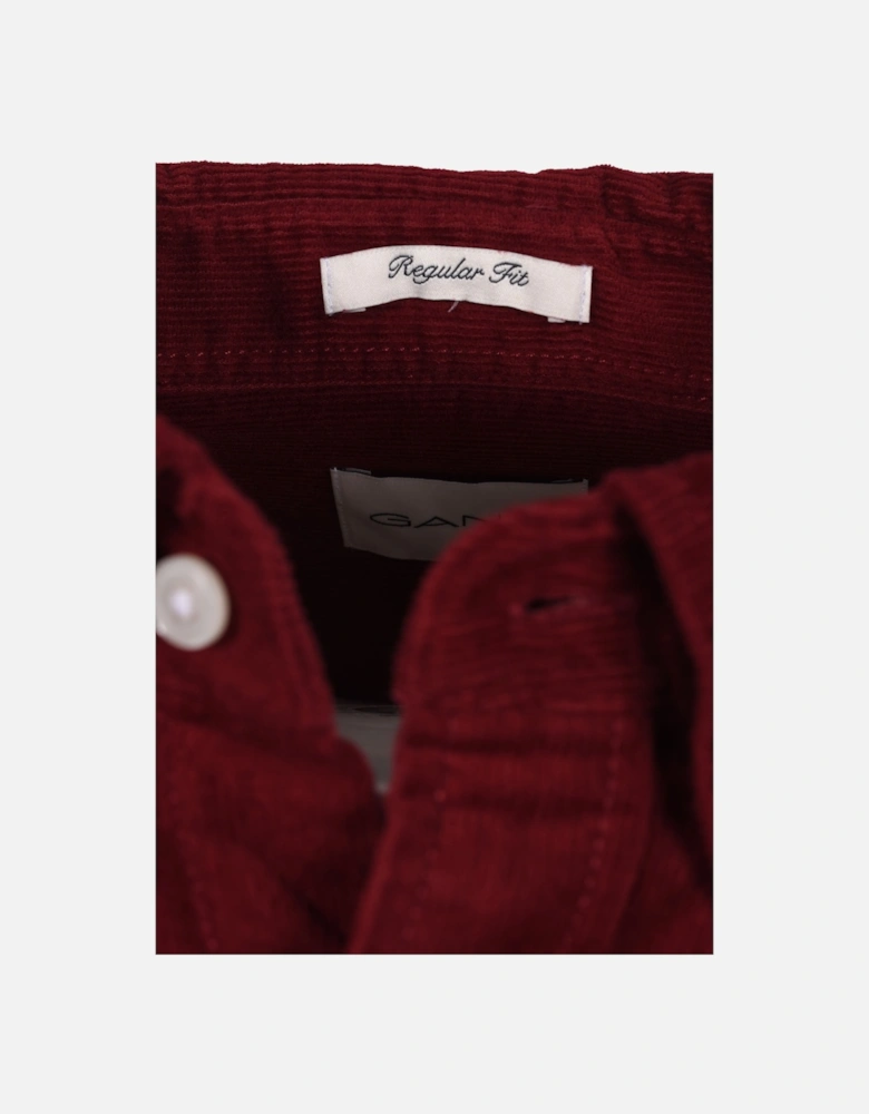 Corduroy Shirt Plumped Red