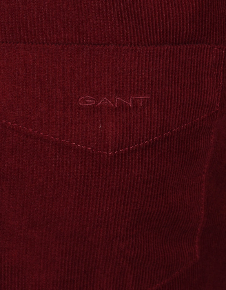Corduroy Shirt Plumped Red