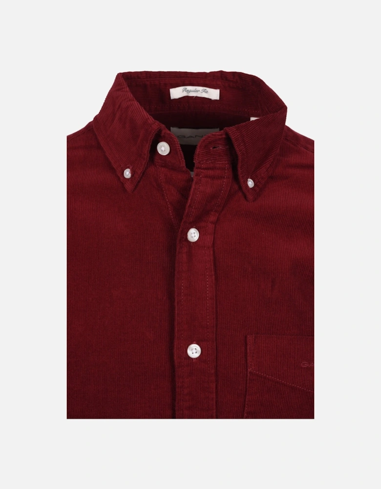 Corduroy Shirt Plumped Red