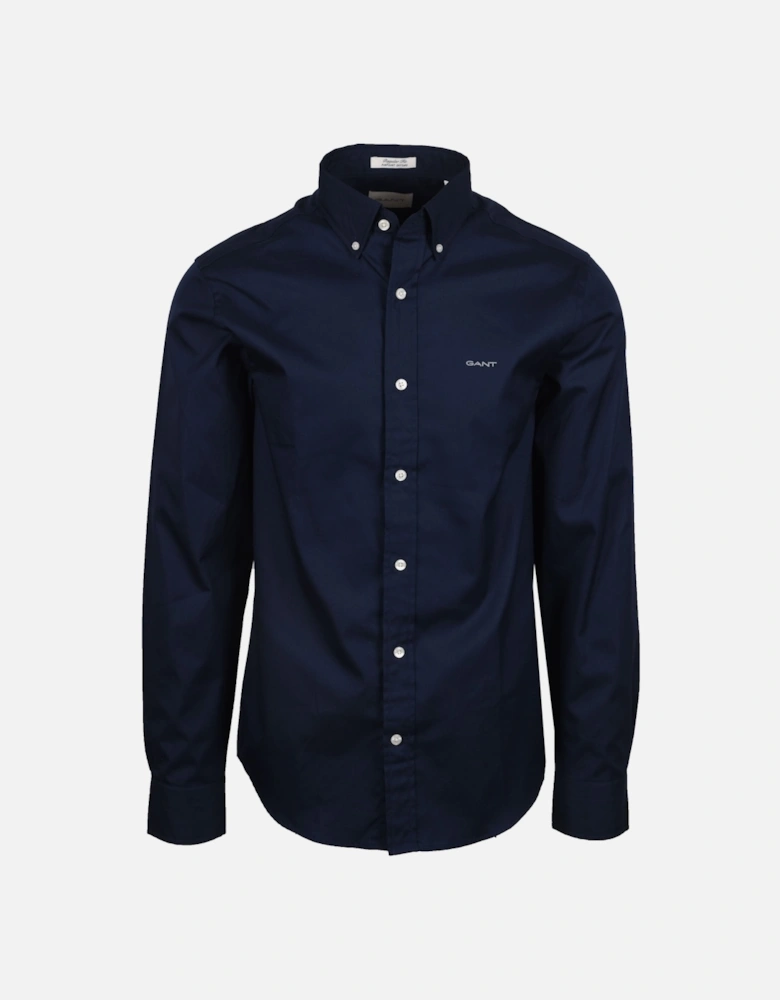 Reg Pinpoint Oxford Shirt Marine
