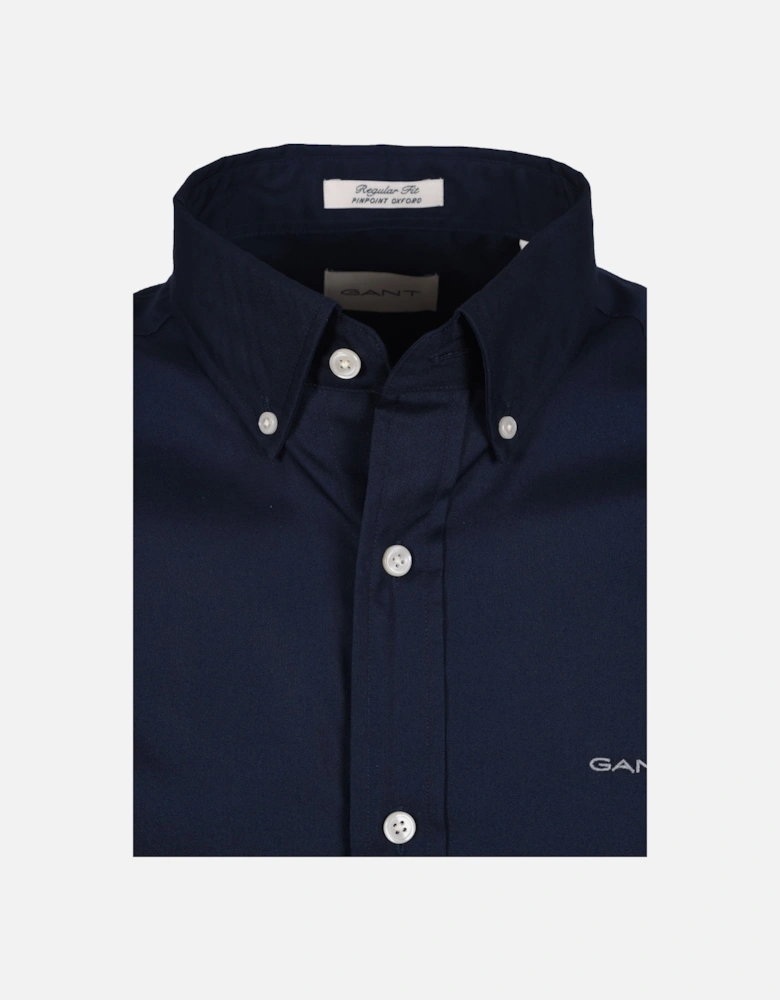 Reg Pinpoint Oxford Shirt Marine