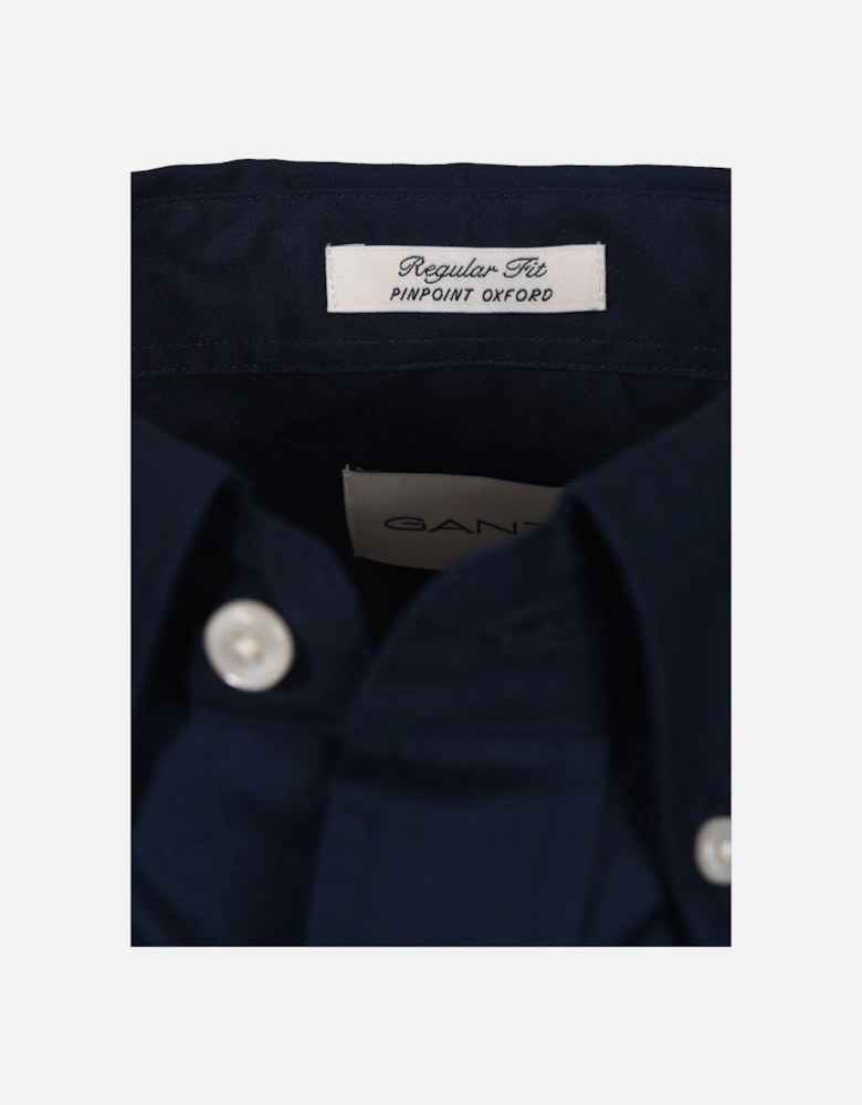 Reg Pinpoint Oxford Shirt Marine