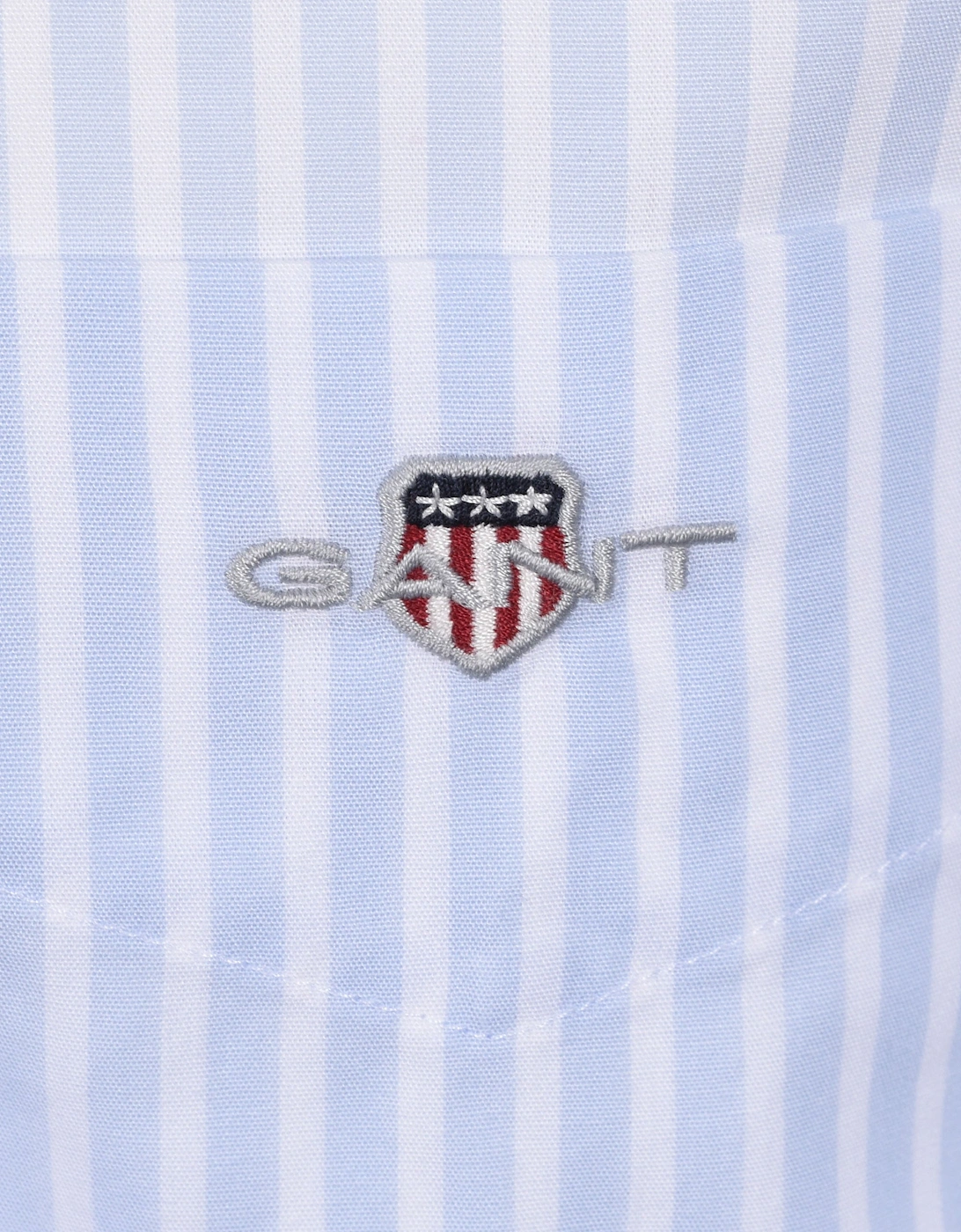 Reg Poplin Stripe Shirt Light Blue