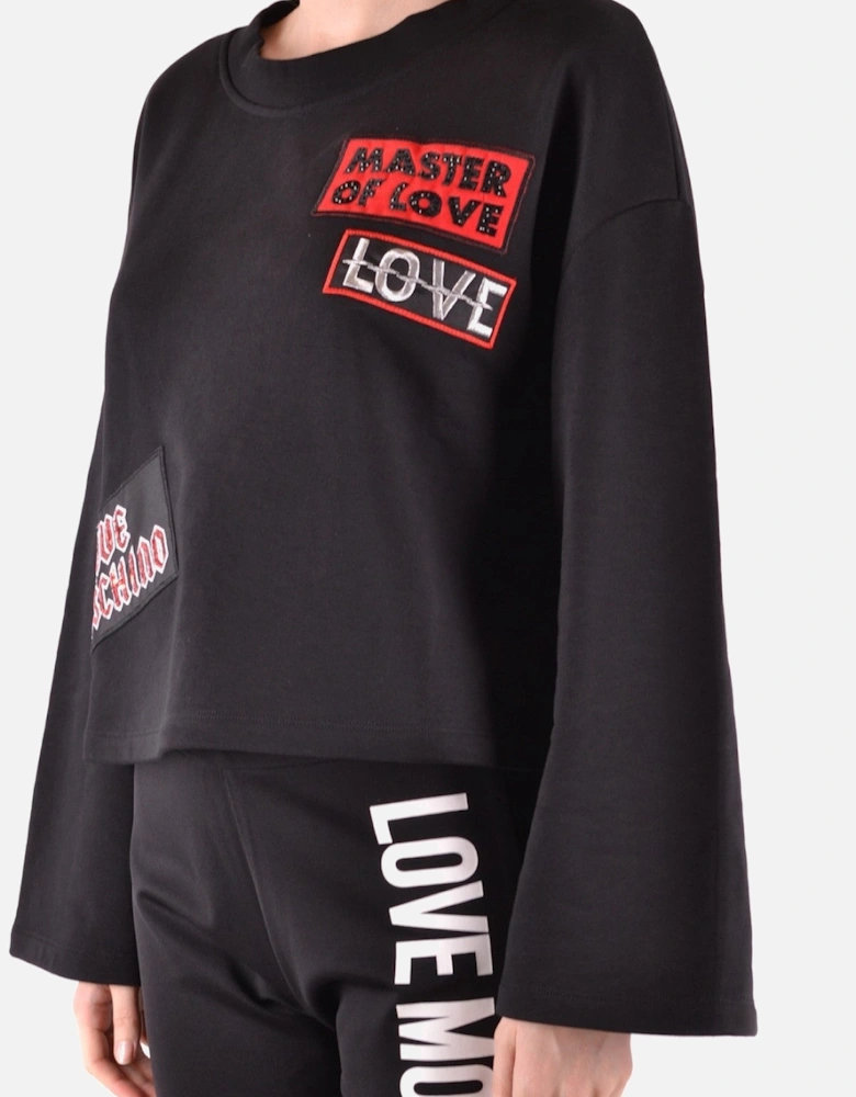 Embroidered Patch Sweatshirt
