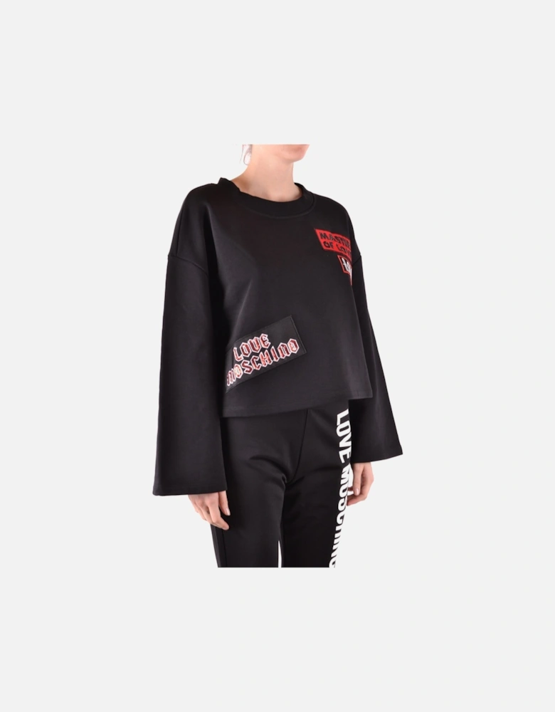 Embroidered Patch Sweatshirt